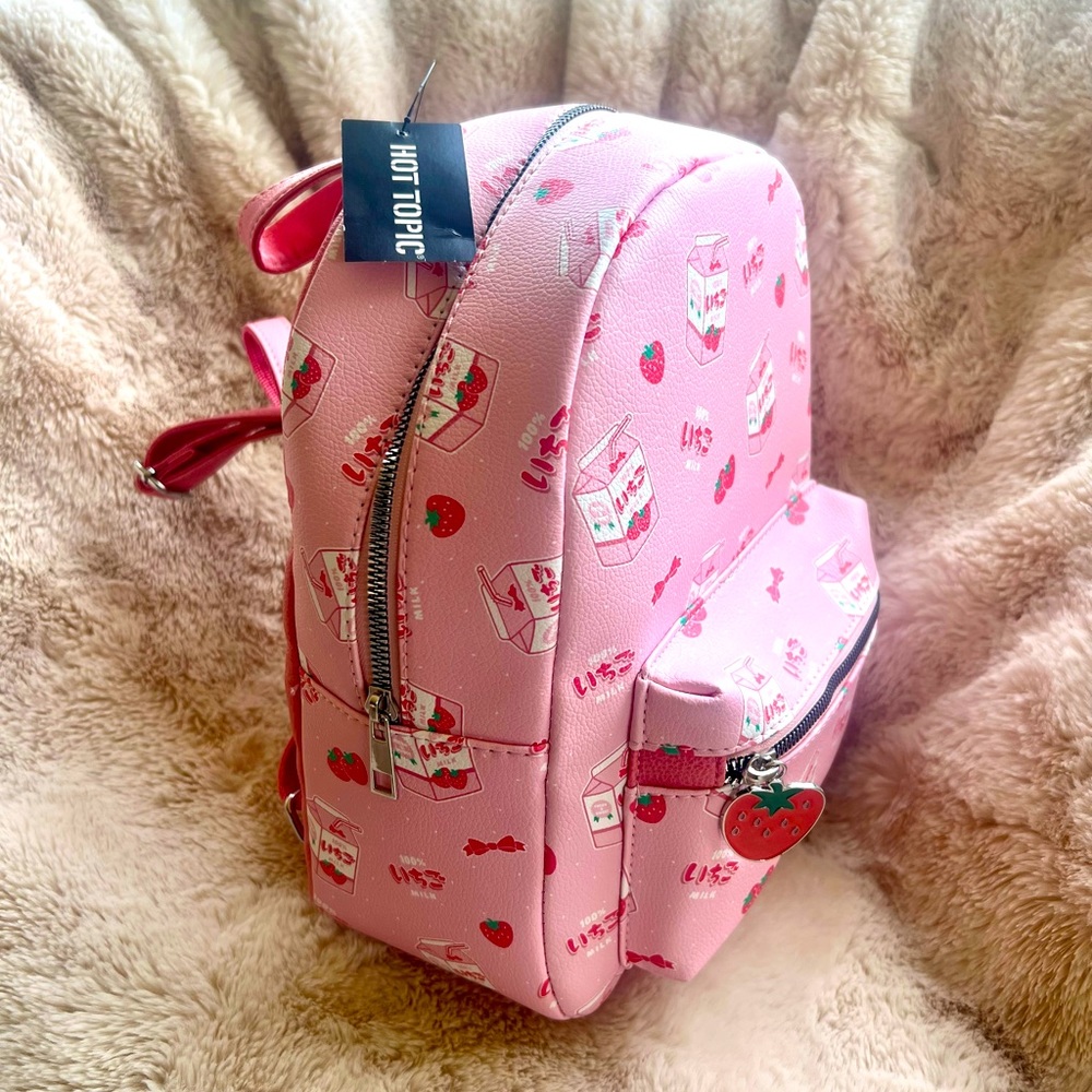 NWT! Hot Topic 🍓 Milk Mini Backpack - Picture 2 of 3
